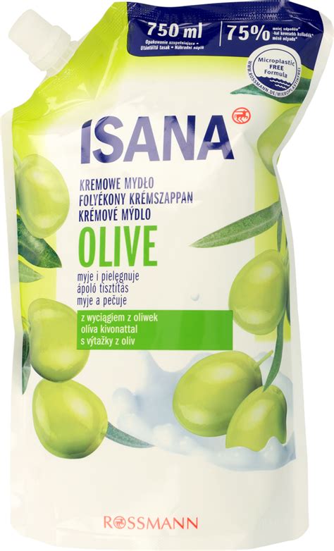 ISANA Olive mydło w płynie kremowe zapas 750 ml Drogeria