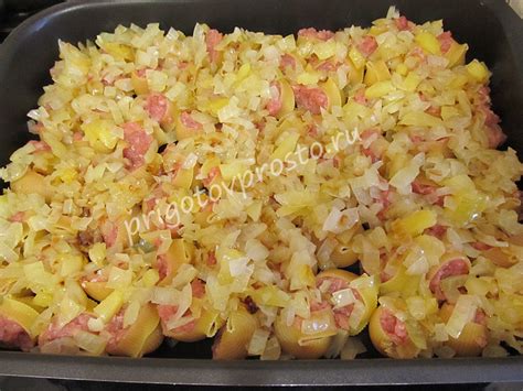 Макароны-«сапожки» фаршированные — Приготовь просто и вкусно!