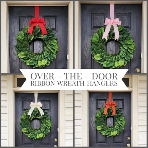 Over Door Wreath Hanger, Ribbon Wreath Hanger, Decorative Wreath Hanger ...