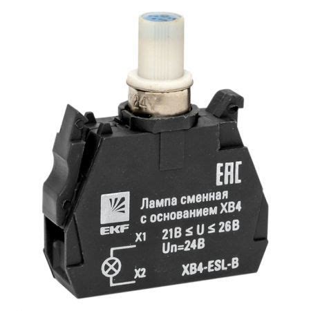 Лампа сменная c основанием XB4 синяя 24В PROxima код XB4-ESL-B EKF 1 шт ...