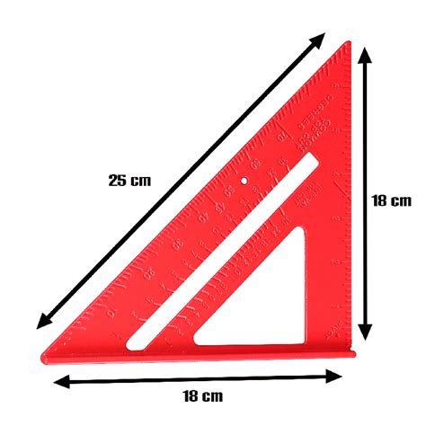 Jual Penggaris Segitiga Siku Sudut Derajat PVC SPEED SQUARE 7 INCH