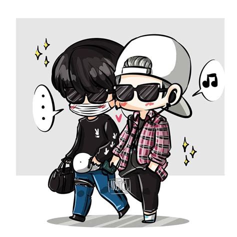 Love Swag Yoonmin Chibi Yoonmin Fanart Yoonmin