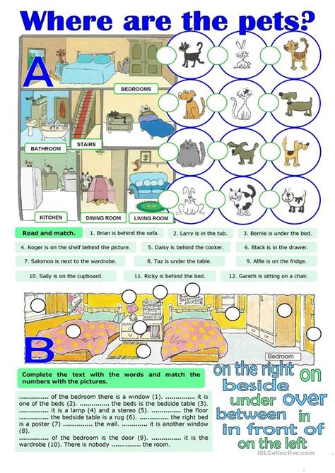 Prepositions Of Place English Esl Worksheets Teaching Prepositions