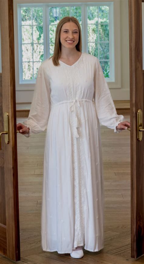 LDS Temple Dresses And Sets White Elegance