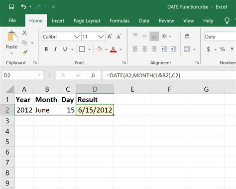 How To Use The Excel DATE Function