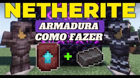 Como Fazer Armadura Netherite No Minecraft Youtube