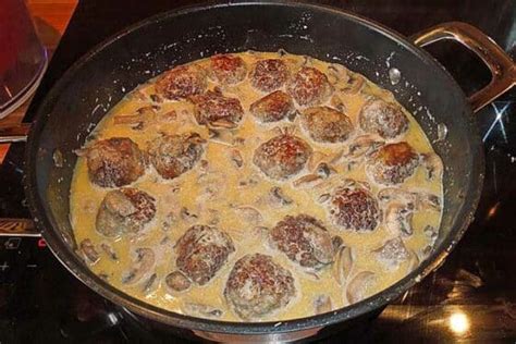 K Ttbullar Mit Champignon Rahmsauce Rezept Schnelle Und Einfache Rezepte