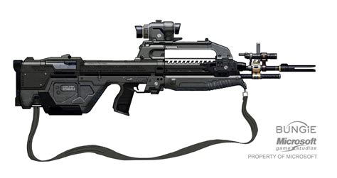 Concept art of the Battle Rifle for Halo:Reach : r/halo