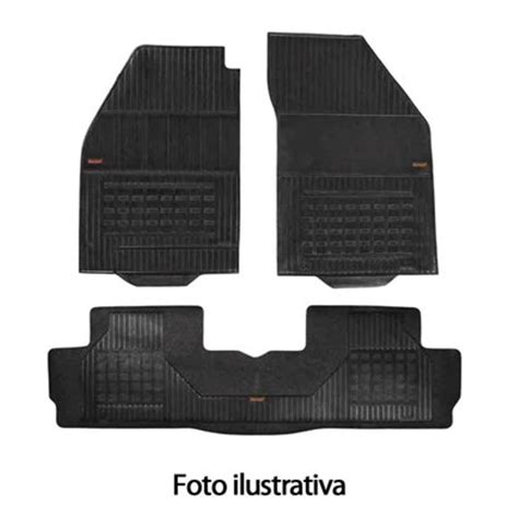 Tapete Interlagos Preto 3 Pc Borcol 1211501 Cobalt Spin Submarino