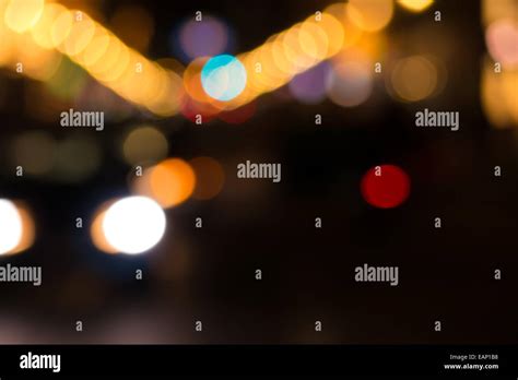 Bokeh Effekt Of Lights Background Stock Photo Alamy