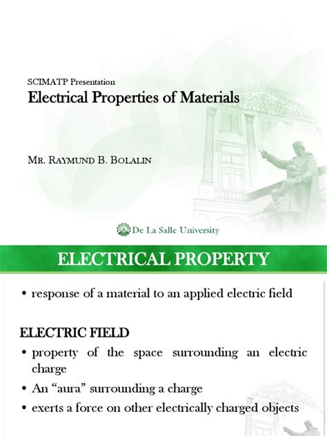 Electrical Properties of Materials | Permittivity | Electrical ...