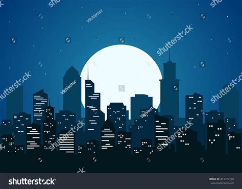 Skyline City Night: Over 40,531 Royalty-Free Licensable Stock Vectors ...