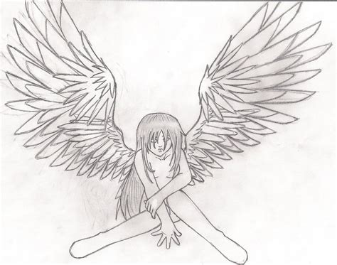 Kneeling Angel Drawing at GetDrawings | Free download