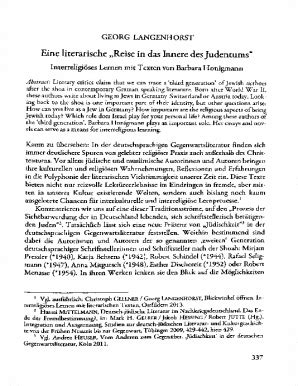 Ausfüllbar Online opus bibliothek uni augsburg On Barbara Honigmann s