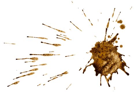 Clipping Path Image Of Coffee Or Mud Splash On Ground Wet Drip Png