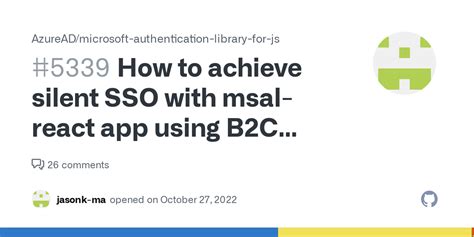 How To Achieve Silent Sso With Msal React App Using B C Federated