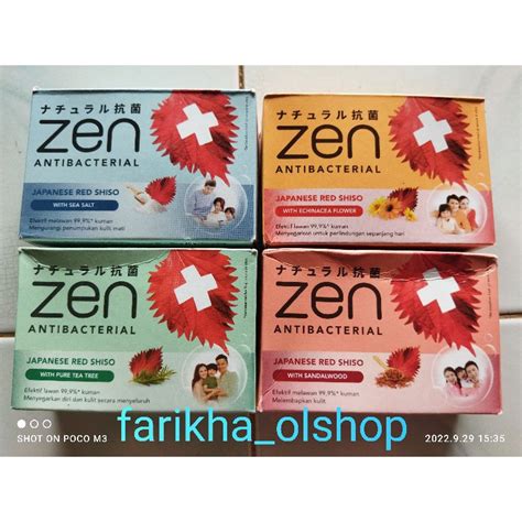 Jual Sabun Batang Zen Antibacterial G Batang Shopee Indonesia