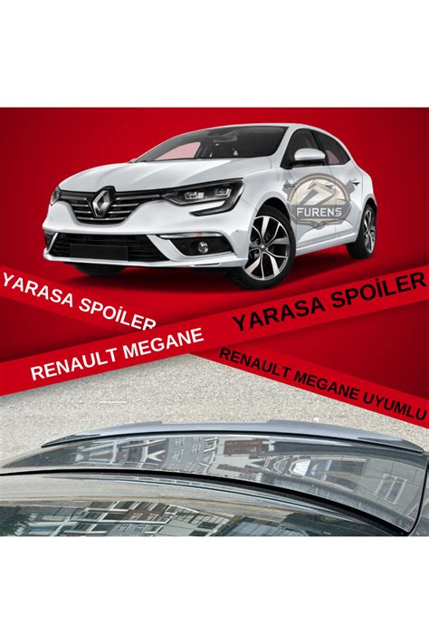 Furens Renault Megane 4 Sedan Kasa Uyumlu Yarasa Bagaj Üstü Spoiler