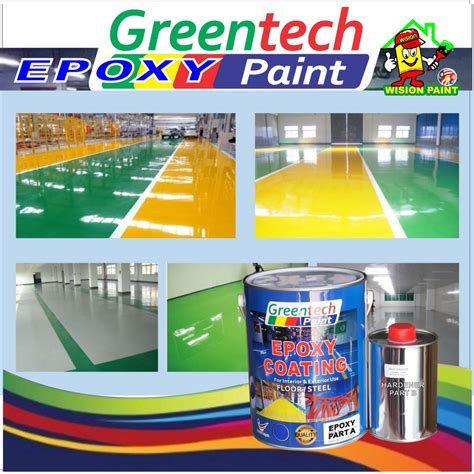 L Epoxy Paint Greentech Epoxy Paint Cat Lantai Heavy Duty Coating