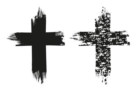 Cross Svg Grunge Cross Svg Distressed Cross Svg Christ Etsy