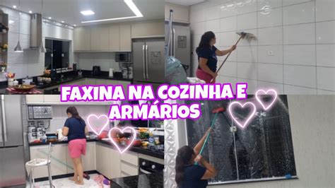 FAXINA PESADA LIMPEZA E ORGANIZAÇÃO DOS ARMÁRIOS DA COZINHA