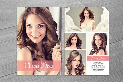 Model Comp Card Template