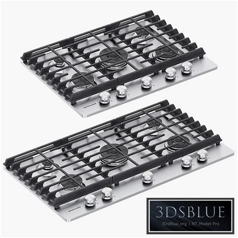 KitchenAid - 5-Burner Gas Cooktops with Griddle