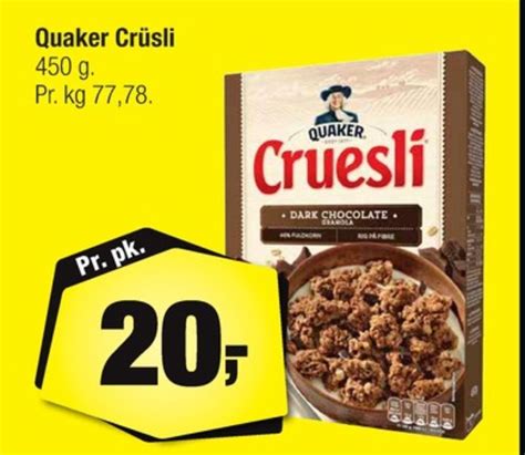 Quaker Cruesli Tilbud Hos Calle