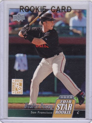 Buster Posey Rookie Card Upper Deck 2010 Star Rc Baseball San Francisco