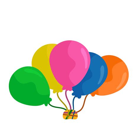 Kleurrijk Ballonnen Vlak Vrij PNG 23205439 PNG