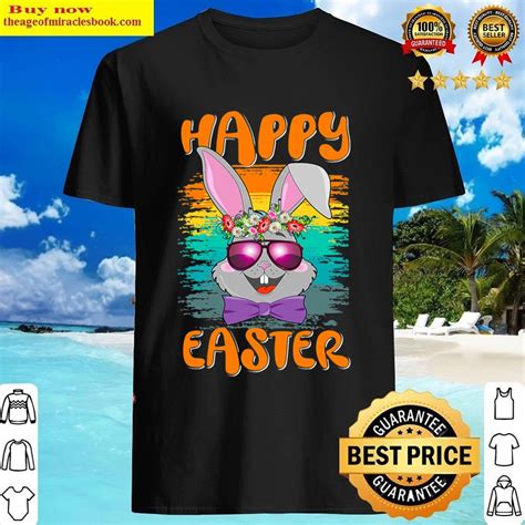 Happy Easter Bunny Retro Rabbit Clothes Easter Day Shirt