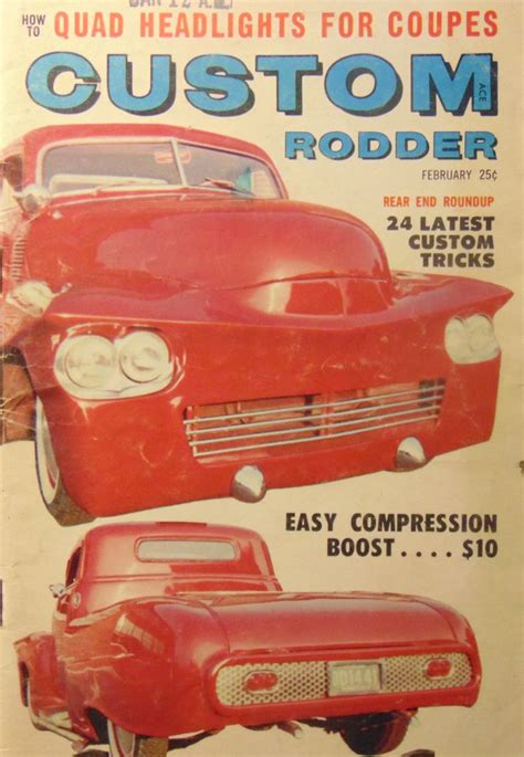 Custom Rodder February Vintage Car Hot Rodder Magazine Ebay