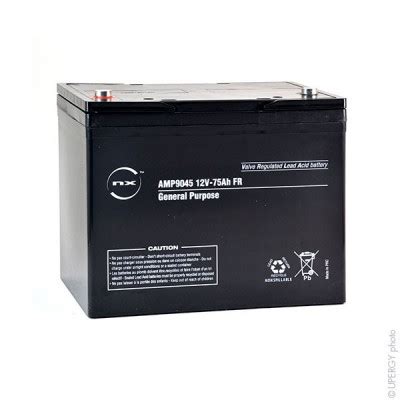 Batterie Plomb AGM NX 75 12 General Purpose FR 12V 75Ah M6 F