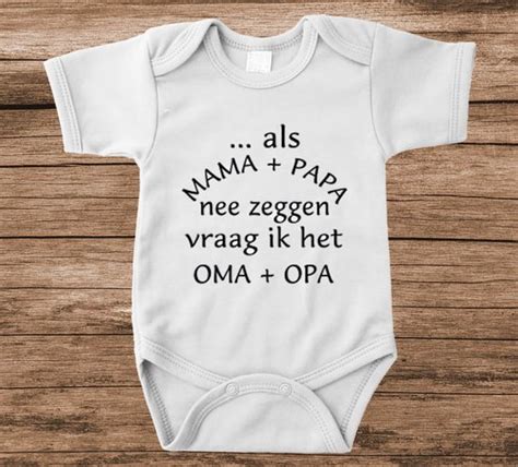 Soft Touch Rompertje Met Tekst Als Mama Nee Zegt Baby Rompertje Met