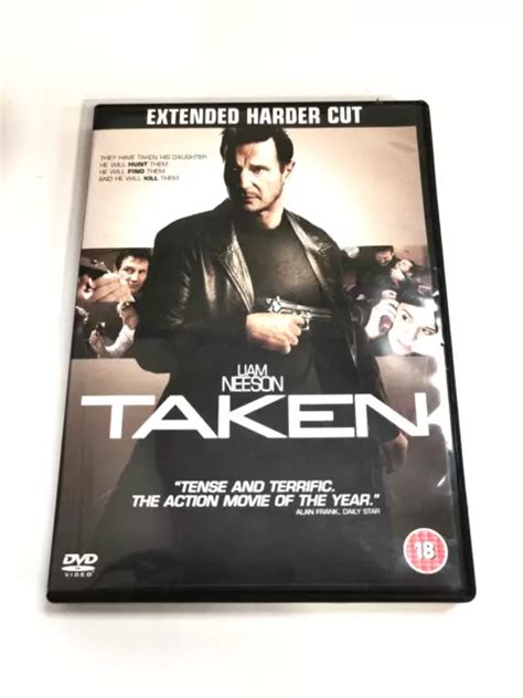 Liam Neeson Taken Rated 18 Dvd Film Extended Harder Cut Preloved Vg Gb