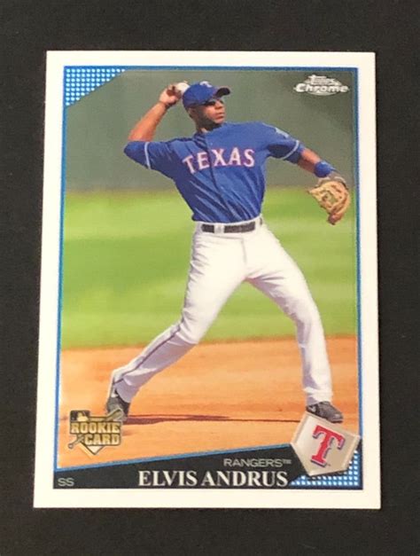 Topps Chrome Elvis Andrus Texas Rangers Rookie Ebay