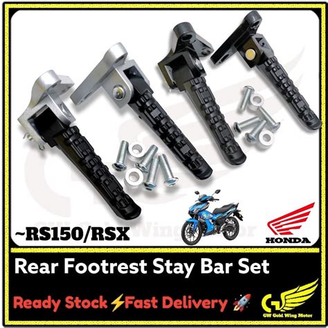 Honda Rs Rsx Winner X Racing Rear Footrest With Bracket Stay Bar