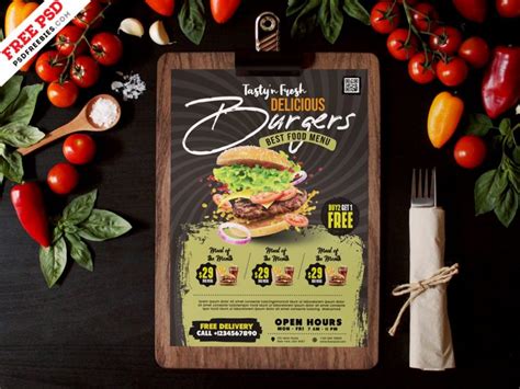 Restaurant Food Menu Design PSD Template | PSDFreebies.com