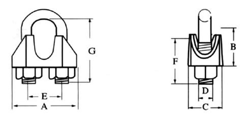 Din 1142 Wire Rope Clip Malleable Qingdao Kailipu Rigging Hardware