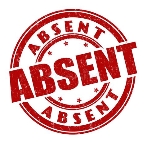 Absent Sign Stock Illustrations – 791 Absent Sign Stock Illustrations ...