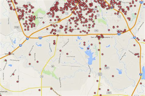 Registered Sex Offender Map Of San Antonio Area Zip Codes Houston Chronicle