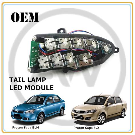 Proton Saga Blm Flx Tail Lamp Light Led With Module Ic Board Shopee