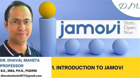 Introduction To Jamovi Dr Dhaval Maheta Youtube