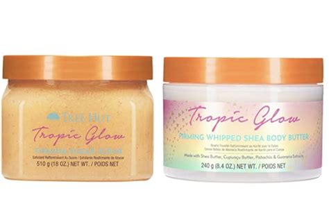 Tree Hut Tropical Glow Shea Sugar Scrub And Body Lotion Set Formulated With Cupuacu Butter