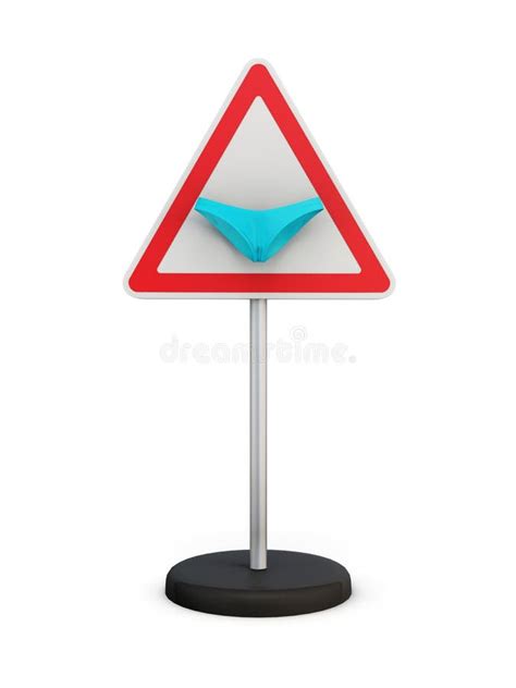 Road Sign With A Bikini Stock Illustration Illustration Of Leisure