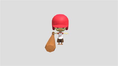 Chicken Little Baseball Player Download Free 3d Model By