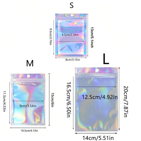 Pe As Sacos De Embalagem Hologr Ficos Sacos Autoadesivos Coloridos