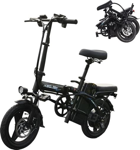 KEQJSK Ebikes for Adults,400W Motor 30km/h Max Speed,14” Tire,48V 8AH ...