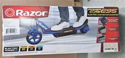 Razor Power Core E95 Electric Scooter Blue New Ebay