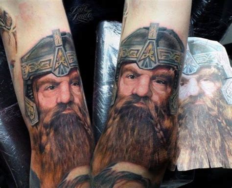 Tattoo Of Gimli Lord Of The Rings Figure Ideas Tattoo Designs